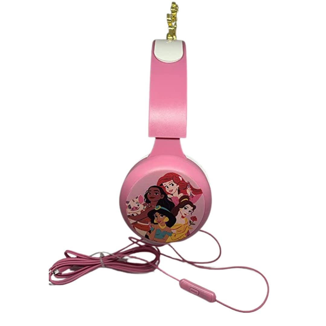 Auriculares de Princesas con Corona o Tiara para Niñas, Pink, X large