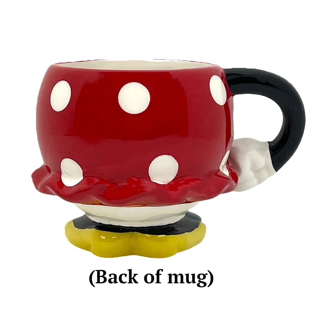 FAB Starpoint Ceramic Disney Minnie Mouse Red Drinking Mug with Arm, One Size