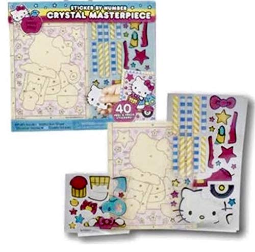 Hello Kitty Toddler/Kids/Little Girls Wooden Frame to Create Crystal Masterpiece with Sparkle Stickers(40 Pieces) 2020