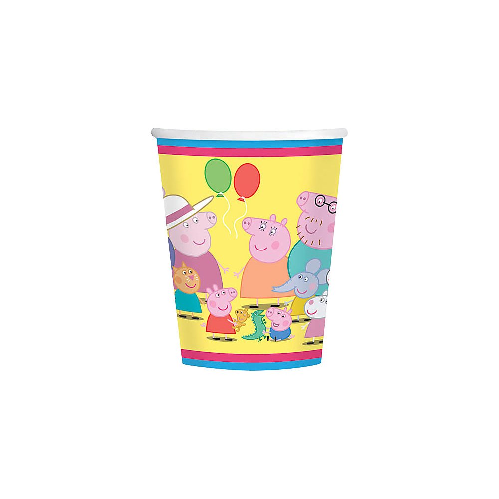 amscan Peppa Pig 9 oz. Paper Cups - 8 Count