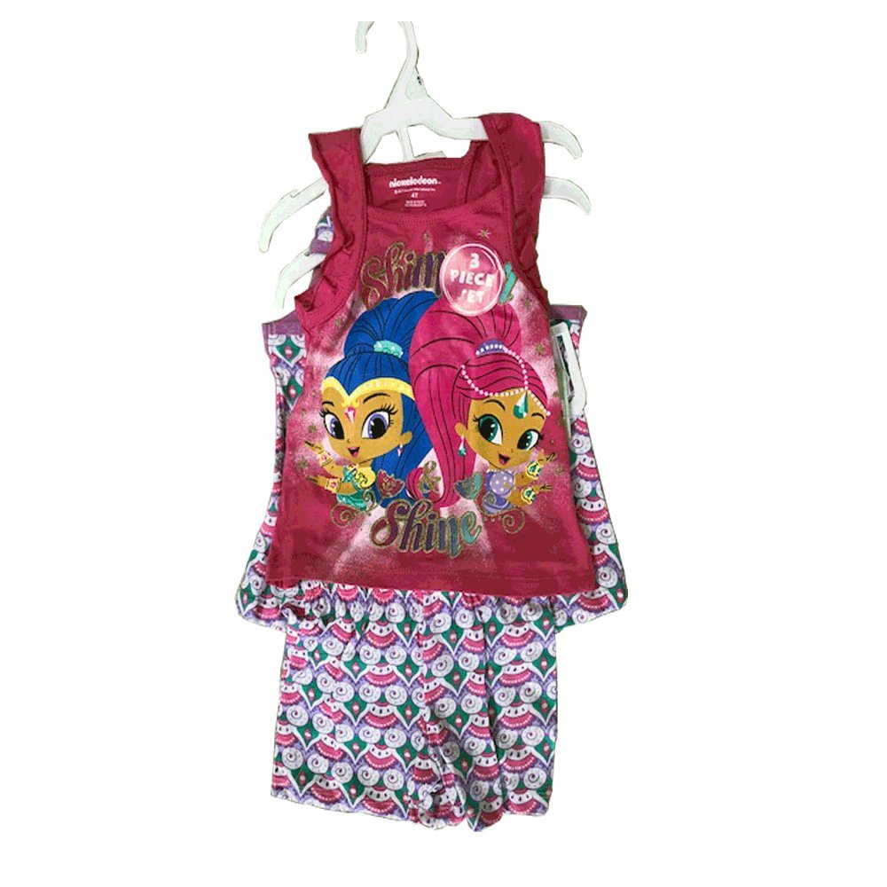 NICKELODEON SHIMMER AND SHINE 3 PIECES SET 2T-4T