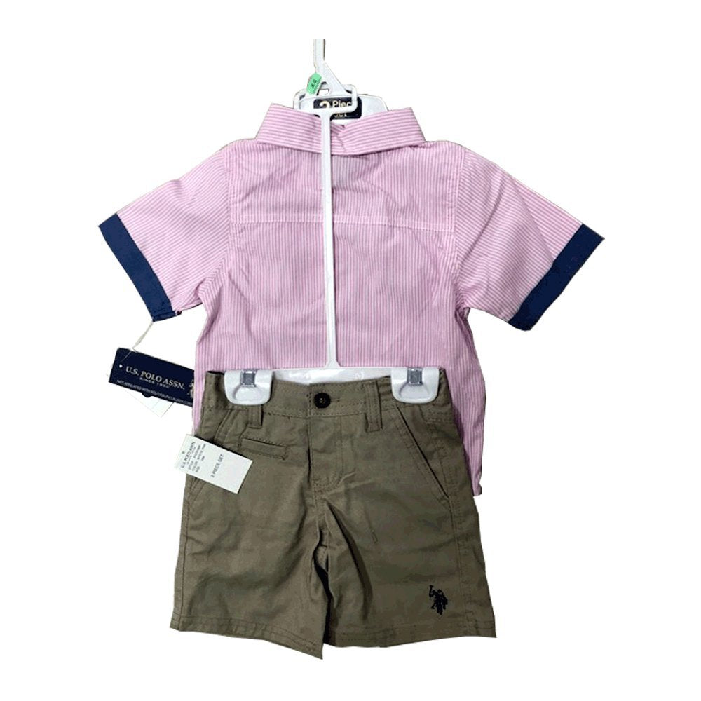 US Polo 2 Pieces Baby Boys Clothing Set (12-24 Months) | Kids Clothes | Boys Clothes