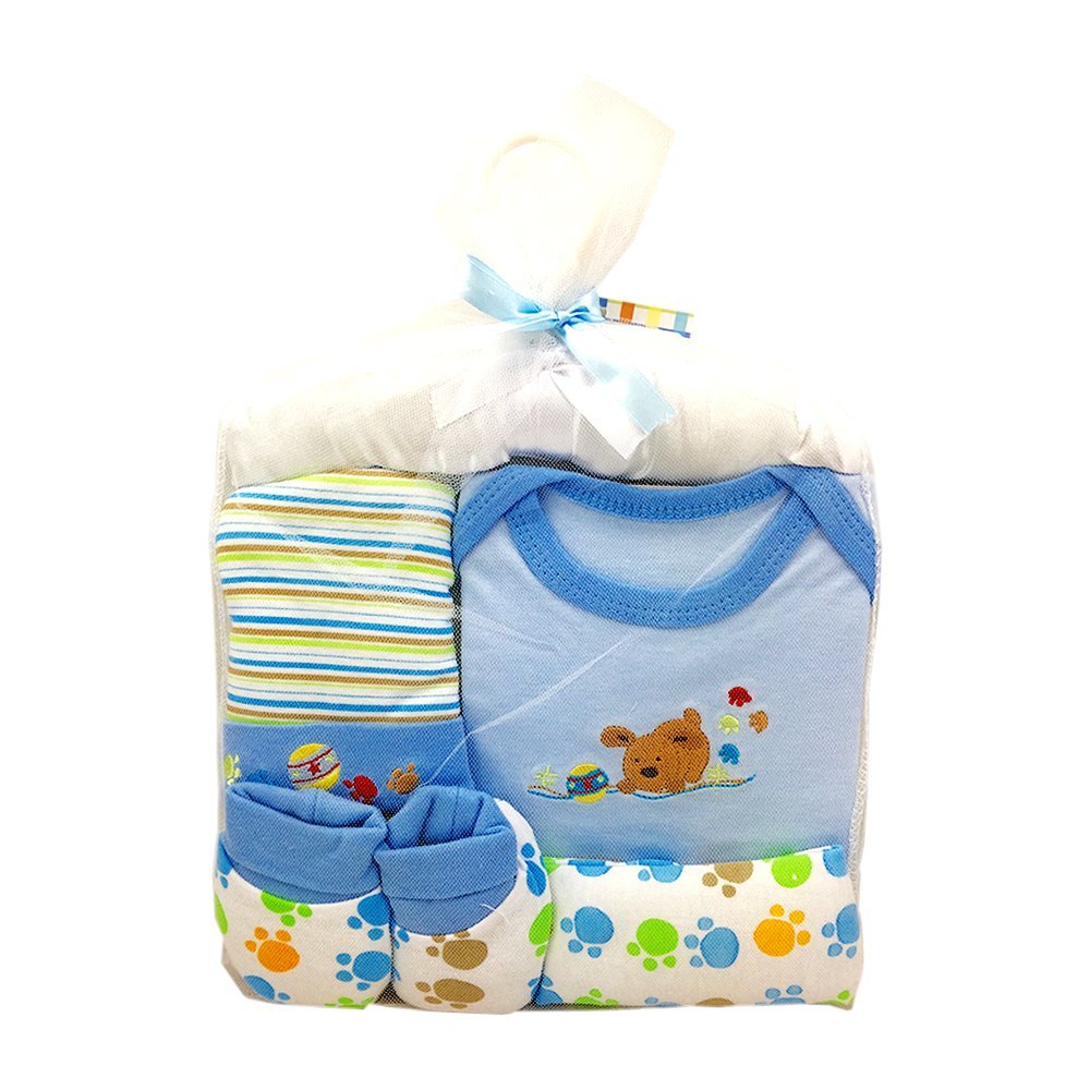 5 PCS BABY GIFT SET FOR BOYS OR GIRLS 0/6 MONTHS