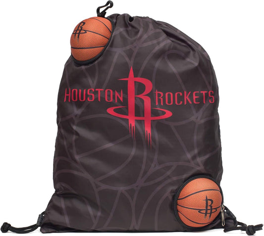 Maccabi Officially Licensed NBA Houston Rockets Ball to Drawstring Bag