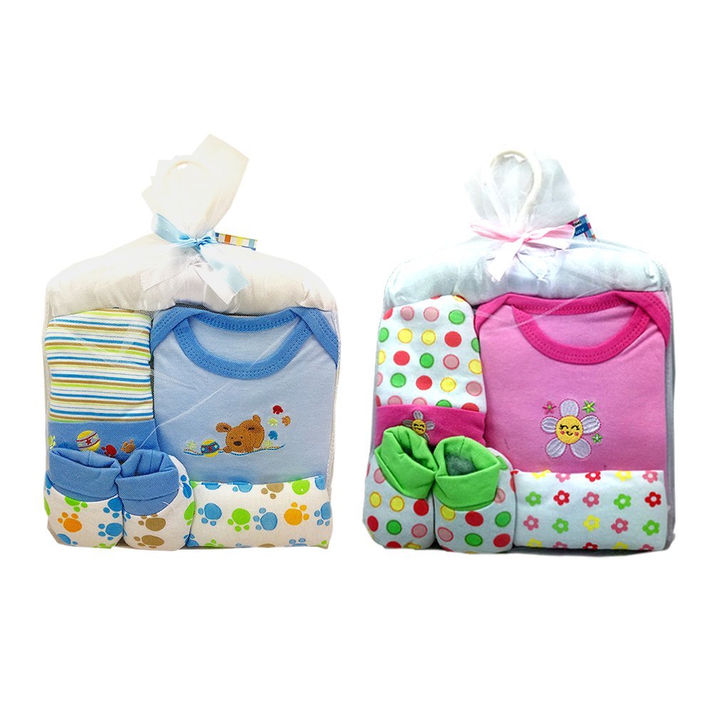 5 PCS BABY GIFT SET FOR BOYS OR GIRLS 0/6 MONTHS