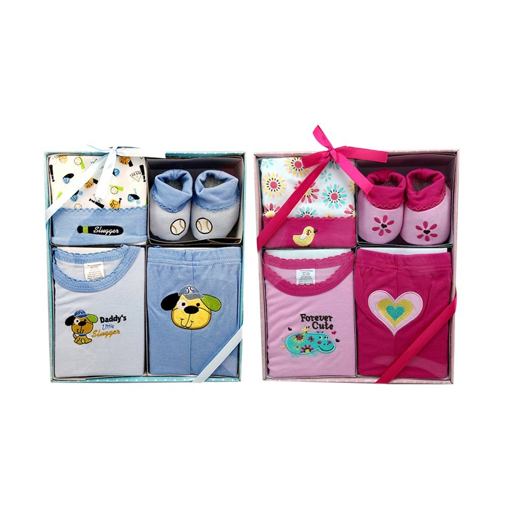 4 PCS BABY GIFT SET FOR BOYS OR GIRLS 0/6 MONTHS