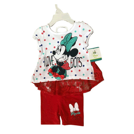 Disney Minnie Mouse Baby Girl 2 Pieces Set (12-24 Months) | Newborn Clothes for Girls