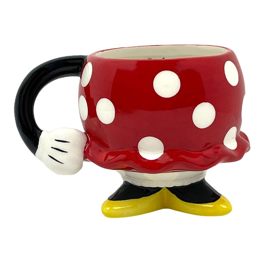 FAB Starpoint Ceramic Disney Minnie Mouse Red Drinking Mug with Arm, One Size