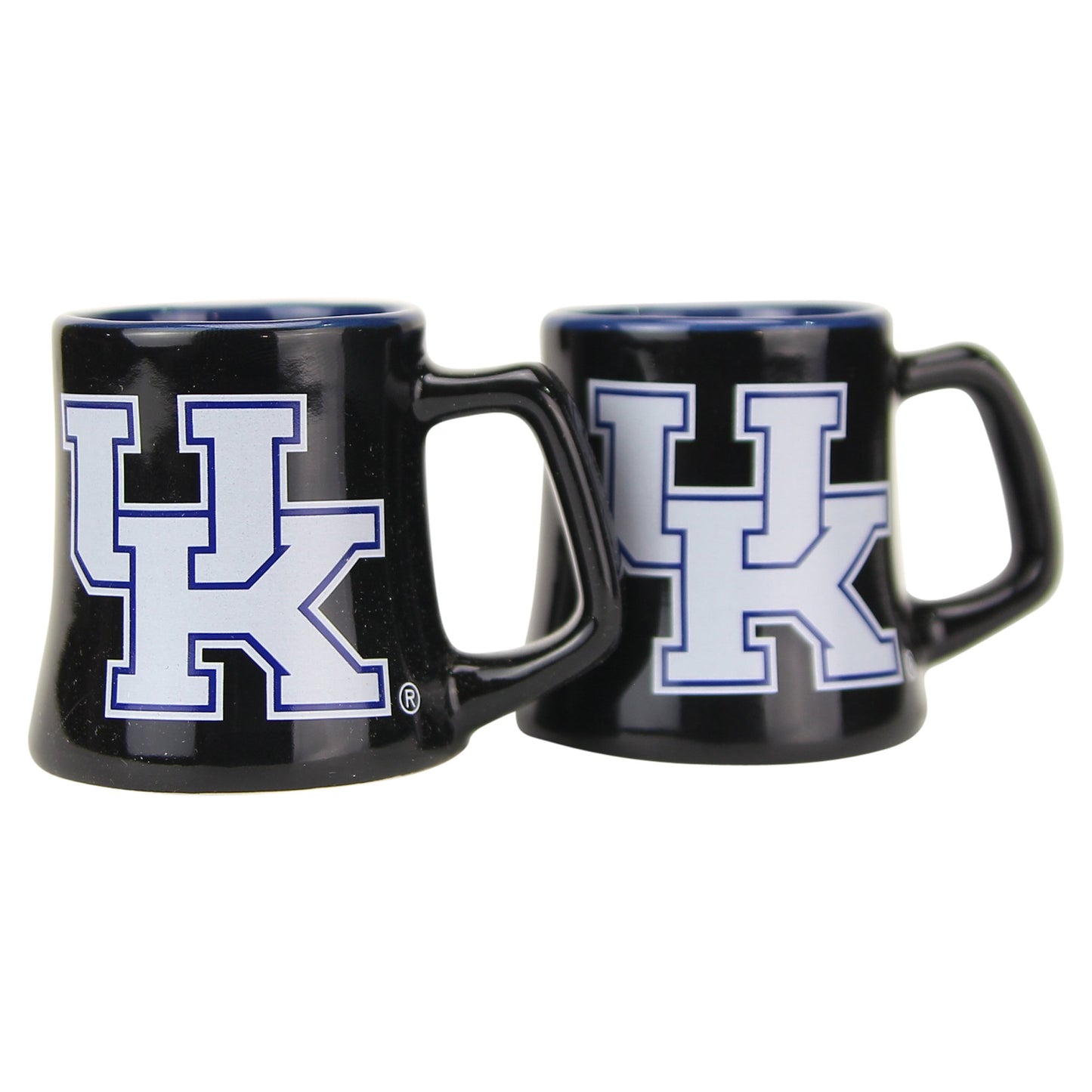 NCAA Full Color Sclupted Mug 2oz Shot Glass 2-Pack (Kentucky Wildcats)