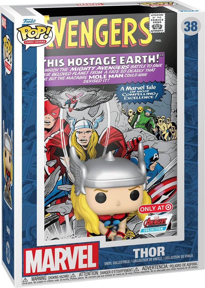 Funko Pop Comic Cover! Marvel: Avengers - Thor (Exc) Collectable Vinyl Figure - Gift Idea - Official Merchandise - Toys for Kids & Adults - Model Figure for Collectors and Display