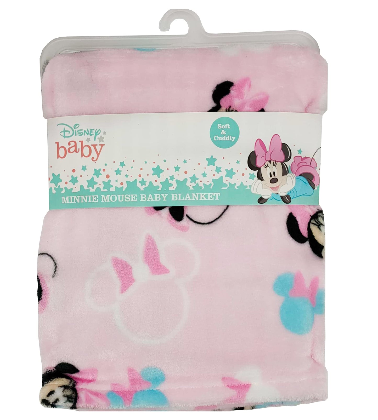 Disney Cudlie Baby Girl Minnie Mouse 1-Ply Flannel Fleece with Sweet Moment Print