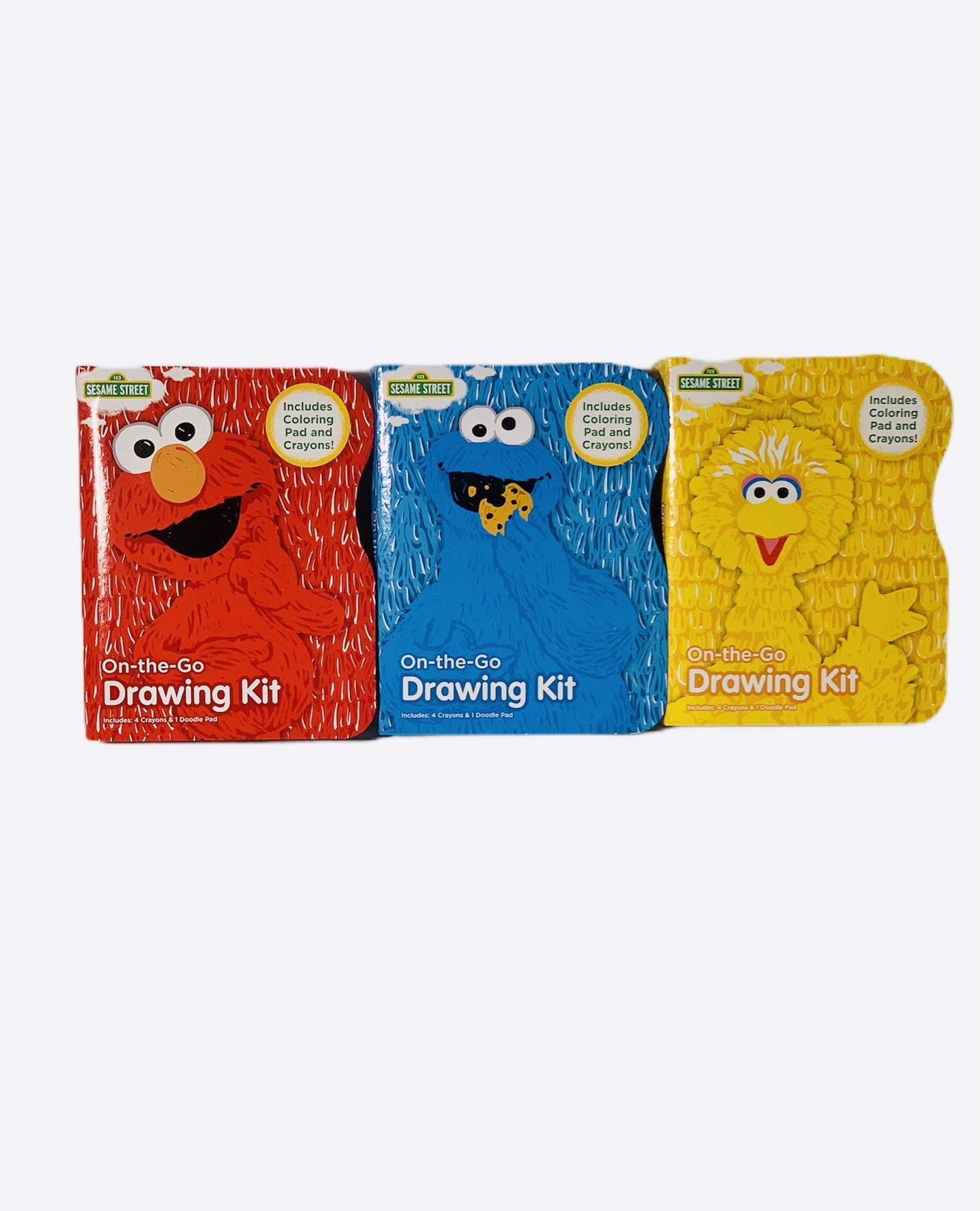 Sesame Street On-The-Go Drawing Kit, Paper Pad and Crayons, Elmo