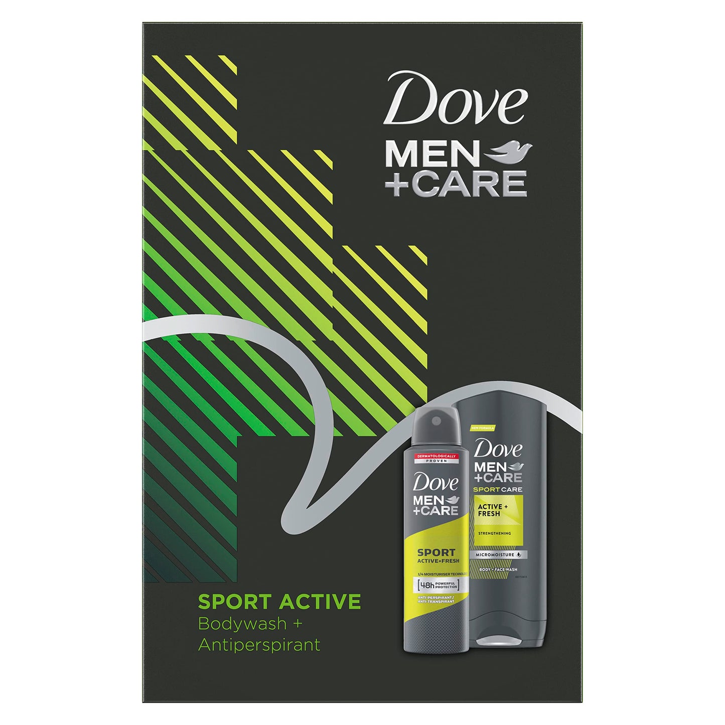 Dove Men + Care Sport Active Cadeauset - 250-150 ml