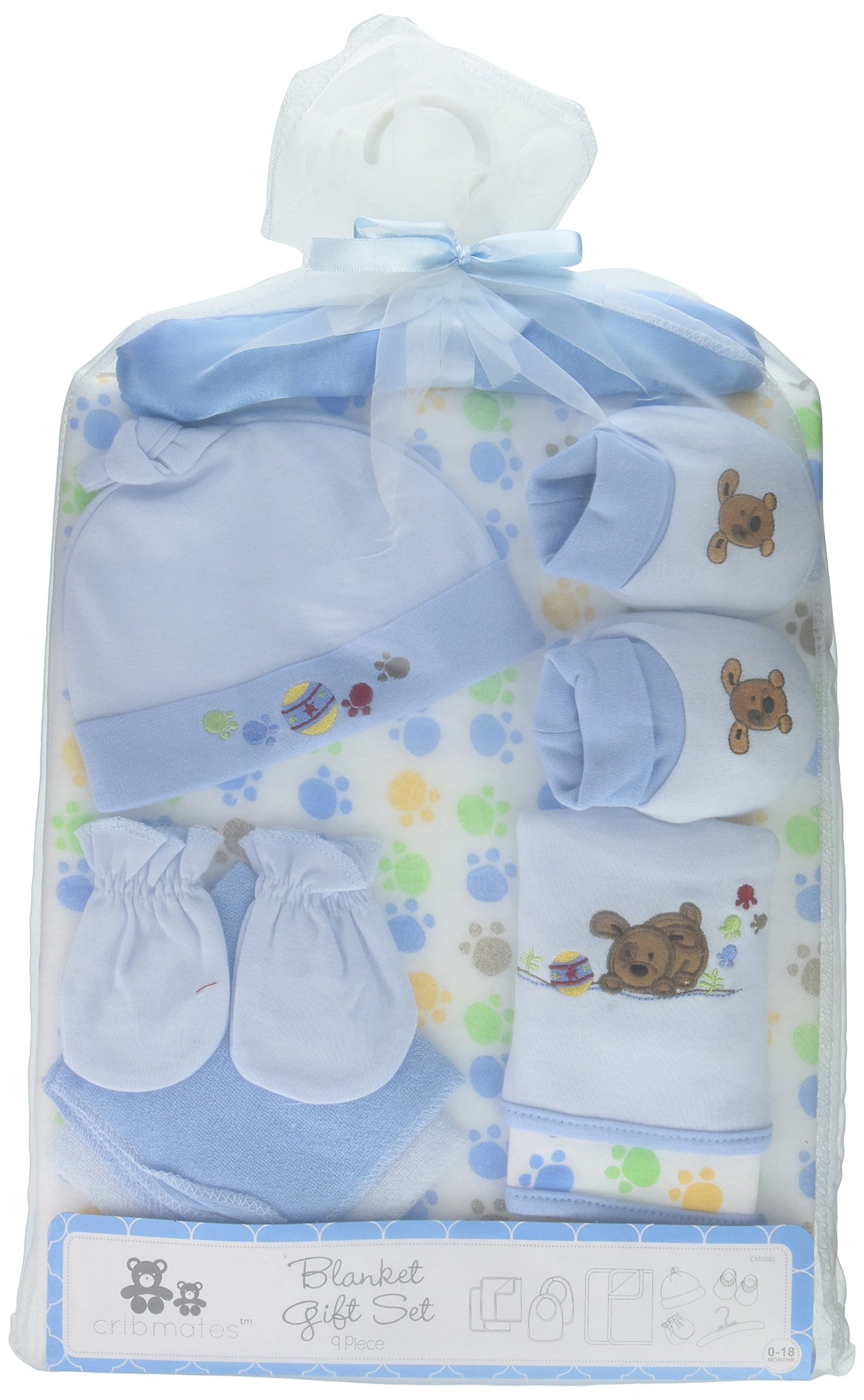 Regent Baby Crib Mates Gift Set CM3585, Blue/Pink