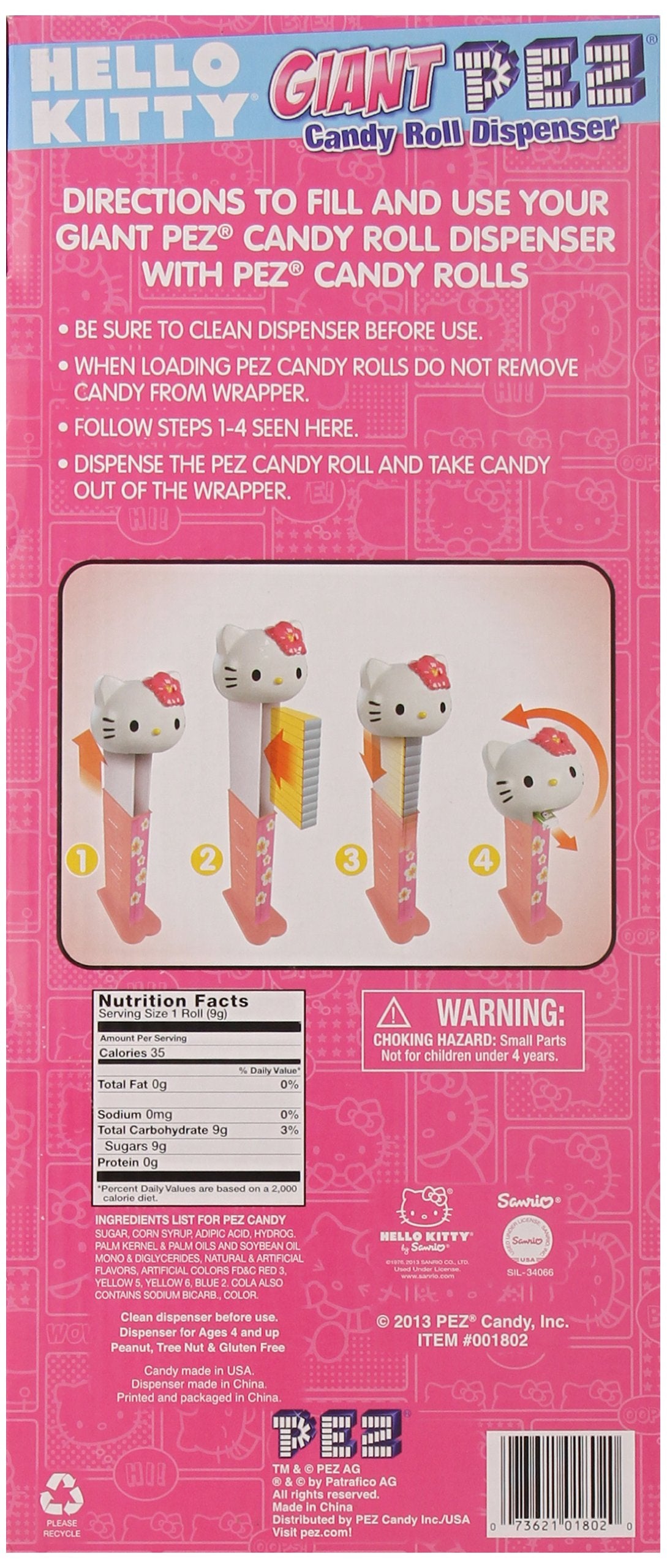 PEZ Candy Giant Hello Kitty Candy, 1.43 lb