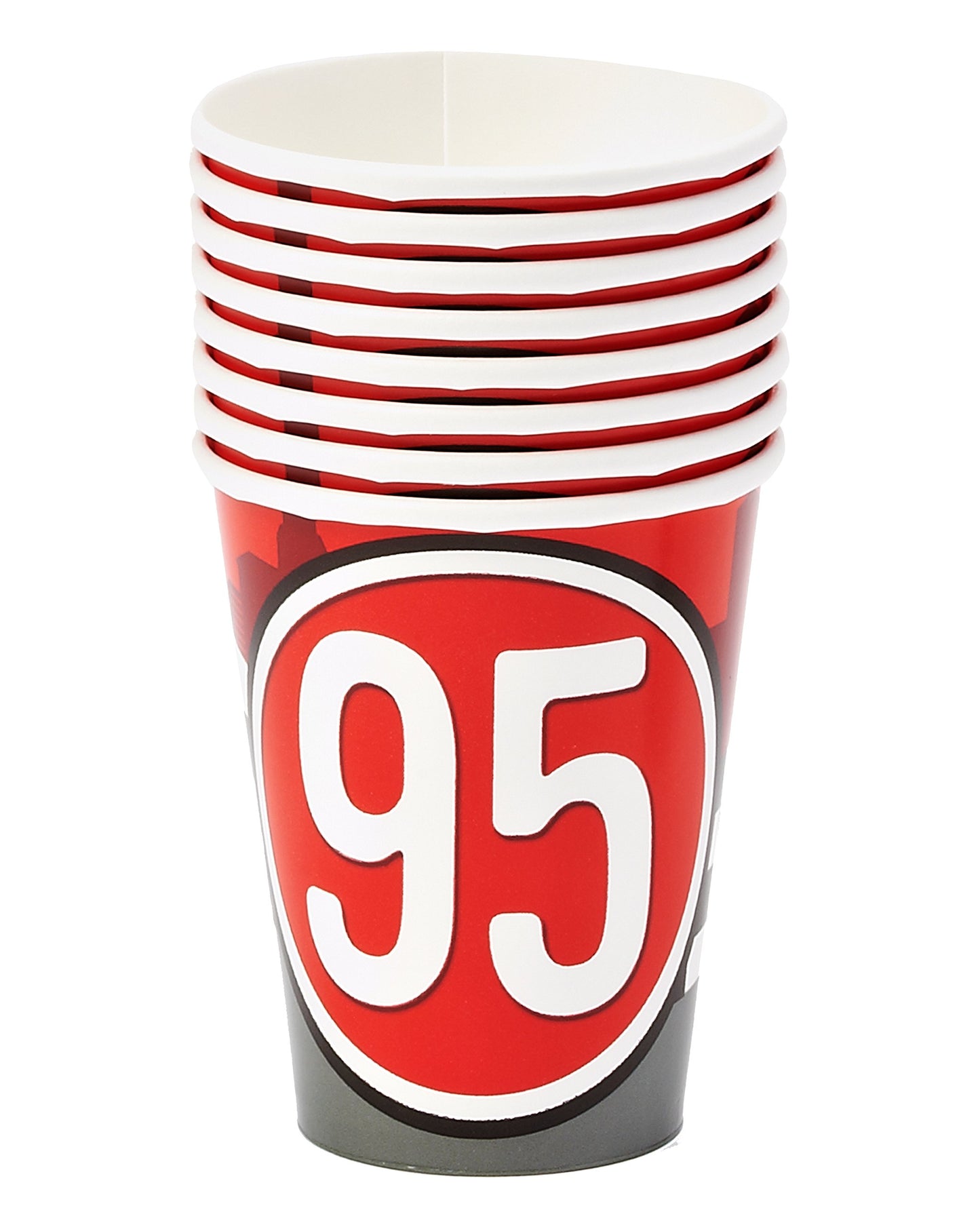 Disney Cars Formula Racer Birthday Party Paper Cups , Pack Of 8, Bright Red , 9 Ounces , Paper