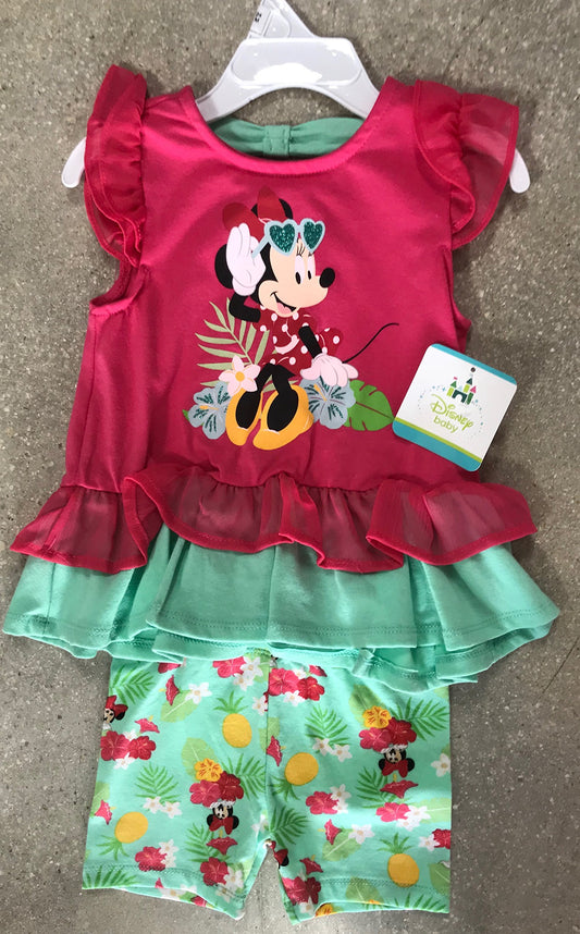 Disney Minnie Mouse Newborn Girl's 2 Pieces Set (12-24 Months) | Baby/Toddler Girls Clothing 2020