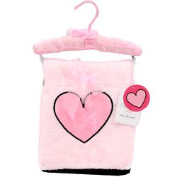 Little Beginnings Blanket with Satin Heart, Pink