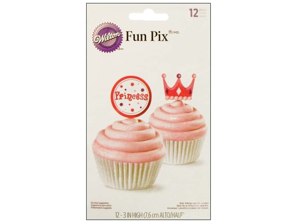 Wilton Fun Pix 3" Princess 12pc