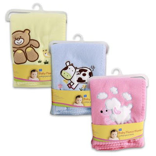 Pink Baby Fleece Blanket Little Lamb