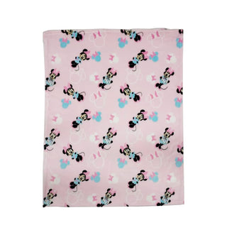 Disney Cudlie Baby Girl Minnie Mouse 1-Ply Flannel Fleece with Sweet Moment Print