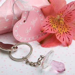 Choice Crystal Collection pacifier key chains - Girl