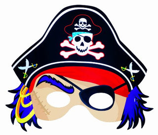 Pirate's Treasure Masks 8ct