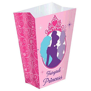 Disney Princess Boutique Shaped Birthday Party Favour Boxes (16 Pack), Pink, 5 1/4" x 3 3/4".