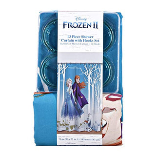 Jay Franco & Sons Disney Frozen 13 Piece Shower Curtain with Hooks Set