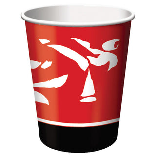 Creative Converting Black Belt Birthday 8 Count Paper Cups, 9-Ounce