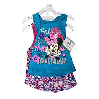 Disney Minnie Mouse 3 Pieces Clothing Set 12-24 Months (18 Months, Blue/Pink)| Christmas Gift 2019