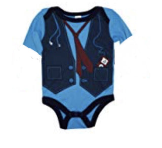 Infant Baby Boys Future Exec Sweater Vest Costume Creeper (3/6 Months)