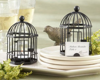 "Love Songs" Birdcage Tea Light/Place Card Holder