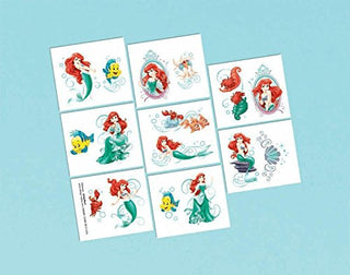 amscan Little Mermaid Tattoo Favors (16 Pack) - Party Supplies