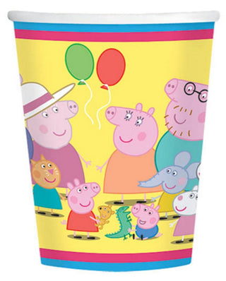 Amscan Cups | Peppa Pig Collection | 8 pcs | Party Accessory