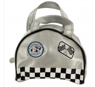 Little Baby Girl's Silver Hand Bag with Patches