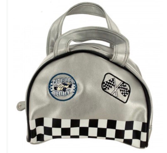 Little Baby Girl's Silver Hand Bag with Patches