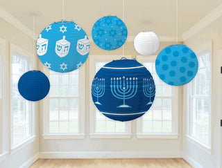 Hanukkah Lantern Set-6 Per Unit