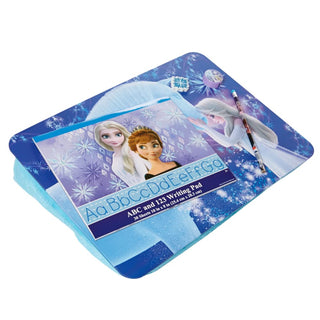 Disney Frozen Princess Elsa and Anna Lap Desk Activity Set for Kids with ABC 123 Practice Pad and Stickers