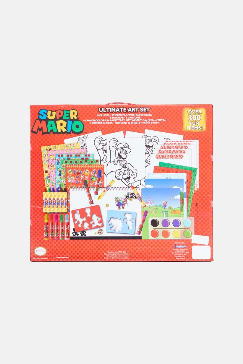 Innovative Designs Mario Ultimate Art Stationery Set in Box