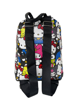 Fast Forward Hello Kitty My Melody Kuromi, Aggretsuko, Gudetama, and more! All Over print 10" Mini Deluxe Backpack with 1 Front pocket- C6CME4WN