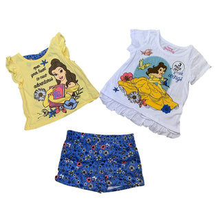 Disney Princess Belle Summer 3 Pieces Clothing Set for Girls 2019