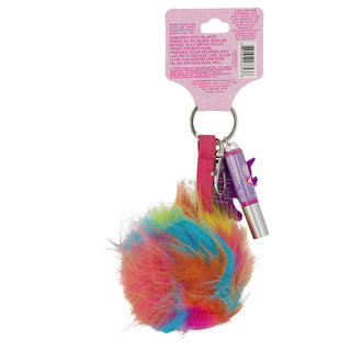 JoJo Siwa Unicorn Rainbow Pom Lip Gloss Keychain