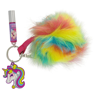 JoJo Siwa Unicorn Rainbow Pom Lip Gloss Keychain