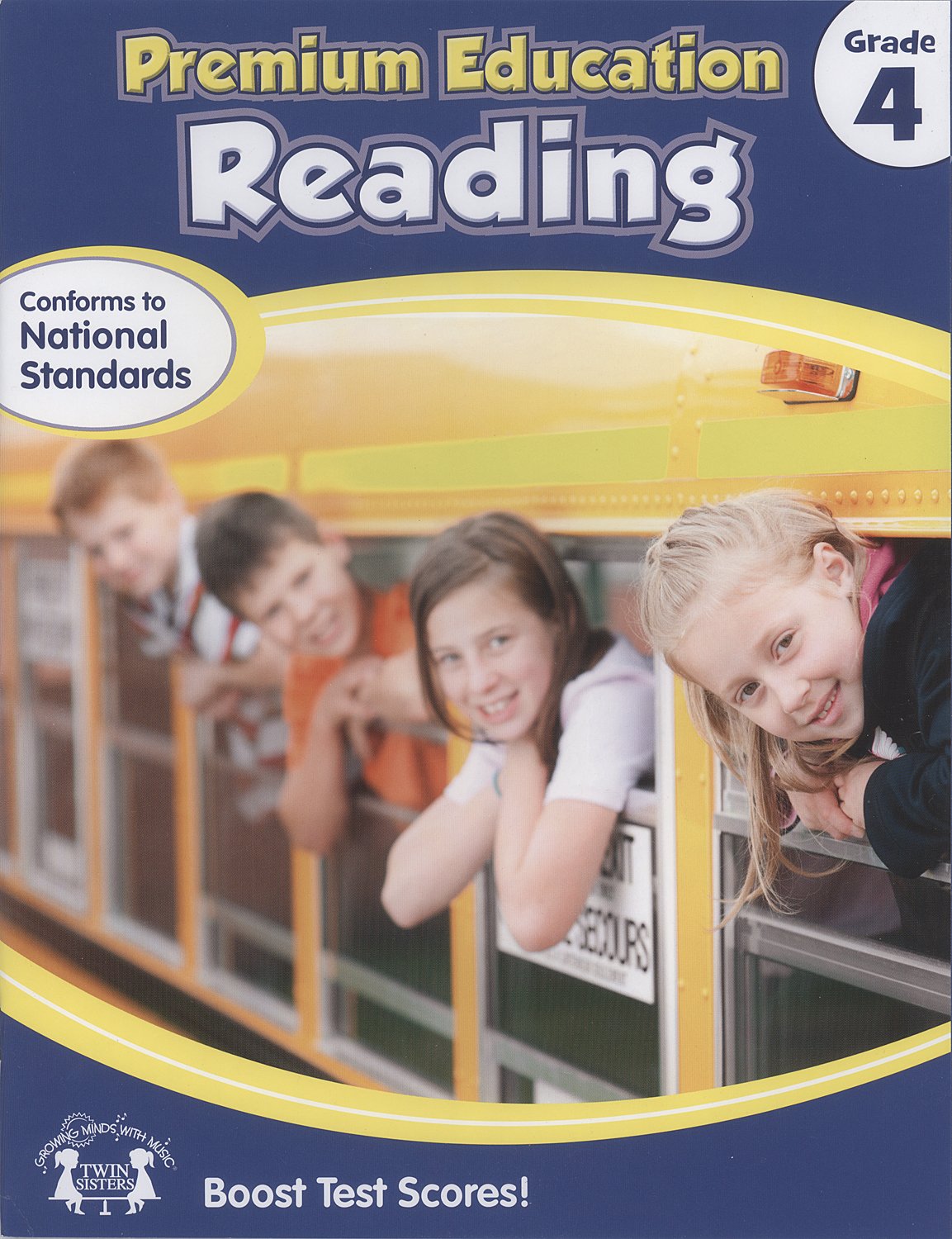 Premium Education Reading Grade 4 Twin Sisters Conforms to National Standards 32 Page Workbook