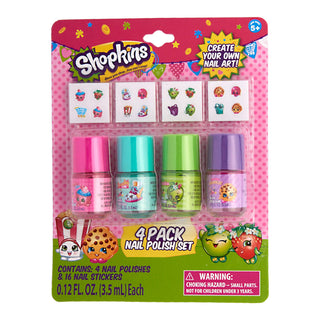 Shopkins Nail Polish Set with Nail Stickers