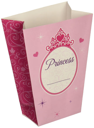 Disney Princess Boutique Shaped Birthday Party Favour Boxes (16 Pack), Pink, 5 1/4" x 3 3/4".