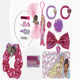 Barbie - Townley Girl Hair Accessories Box|Gift Set for Kids Girls|Ages 3+ (28 Pcs) Including Hair Bow, Headband, Hair Clips, Hair Pins and More, for Parties, Sleepovers and Makeovers