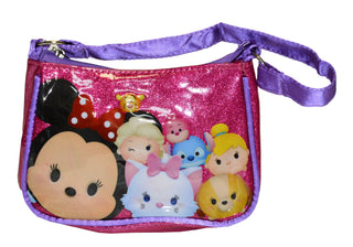 Disney Tsum Tsum Girls I Love Tsums ! Purse (One size, Sparkly Pink)