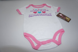 I'm Soooo Super Duper Adorable Funny Baby Girl Boy Unisex Infant One Piece Novelty Bodysuits.